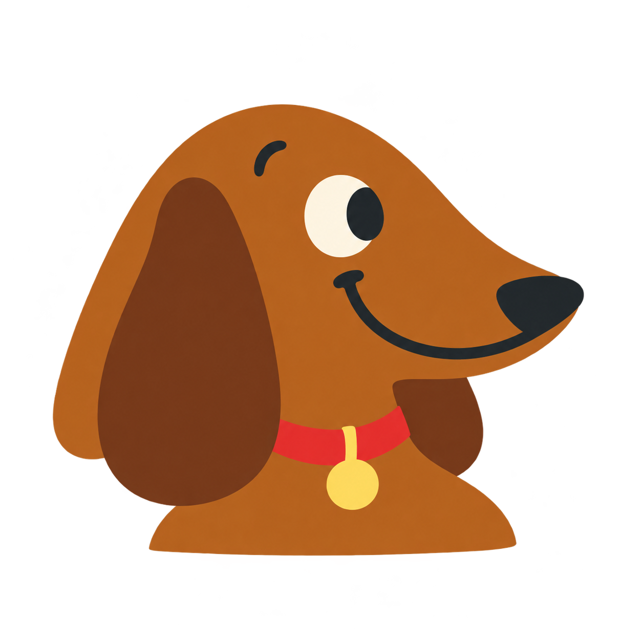 Tiaotiao, a brown dachshund with floppy ears